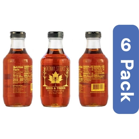 Skinny Stick Syrup Maple Honey Blend 16 Fo - Pack Of 6