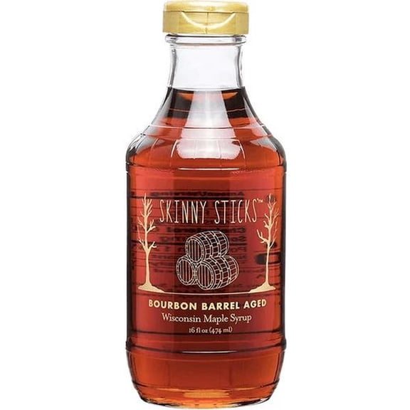 Skinny Sticks Pure Maple Syrup, 16 fl oz (Pack of 2)