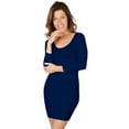 thumbnail image 1 of Skinny Tees 3/4 Sleeve Scoop Dress 120, 1 of 8