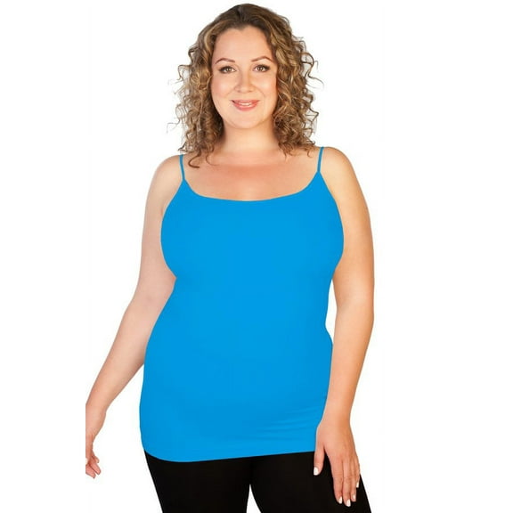 Skinny Tees And a Little More Plus Size Camisole Turquoise One Plus