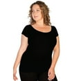 thumbnail image 1 of Skinny Tees "And a Little More" Plus Size Cap Sleeve Tee 174, 1 of 6