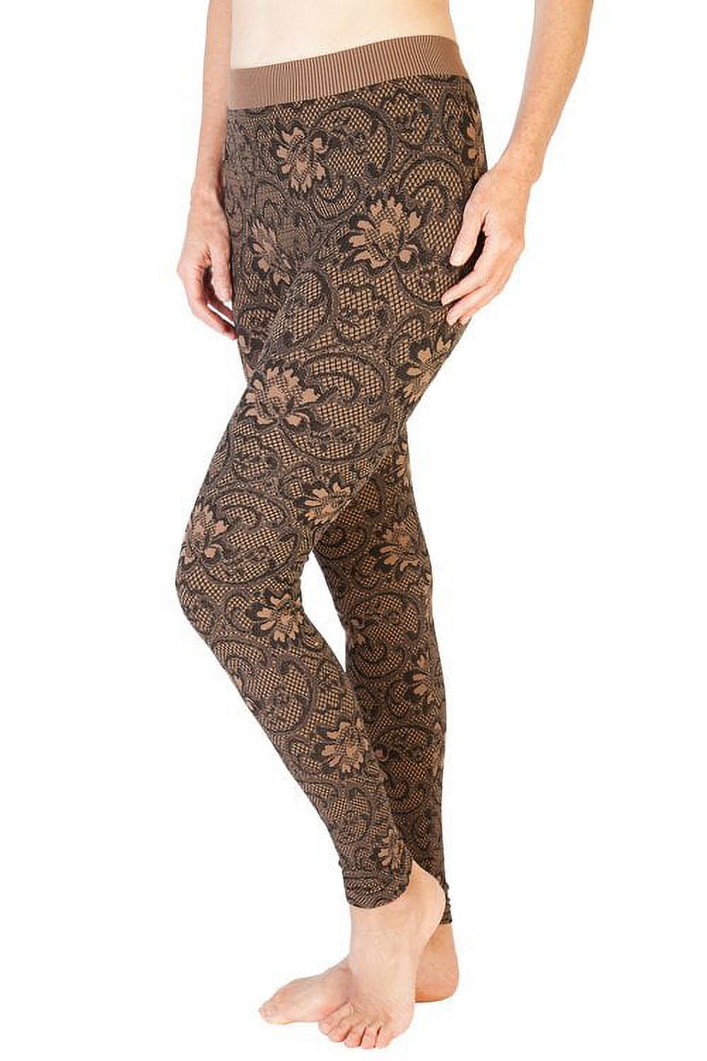Skinny Tees Lace Print Leggings 166 Walmart