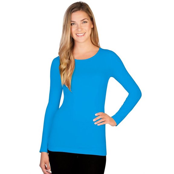 Skinny Tees Long Sleeve Crew Neck Top 137