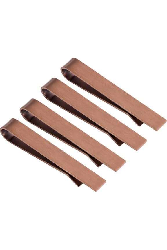 Skinny Tie Clip Bar Set, 2 Inch Tie Clip for Men - Wedding, Meeting, Party Gift Set