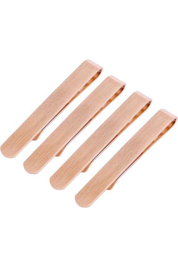 Skinny Tie Clip Bar Set, 2 Inch Tie Clip for Men - Wedding, Meeting, Party Gift Set