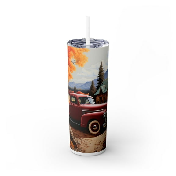 Skinny Tumbler with Straw, 20oz