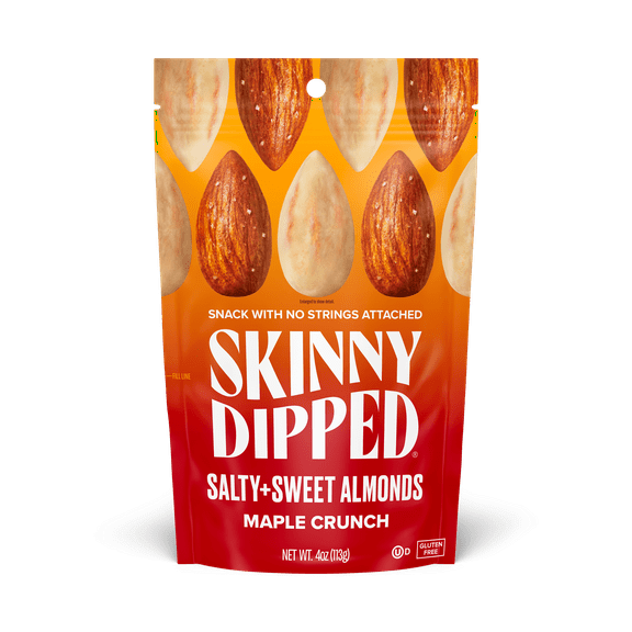 SkinnyDipped Maple Crunch Almonds, 4oz
