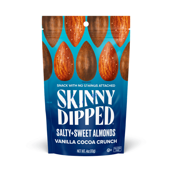 SkinnyDipped Vanilla Cocoa Crunch Almonds, 4oz