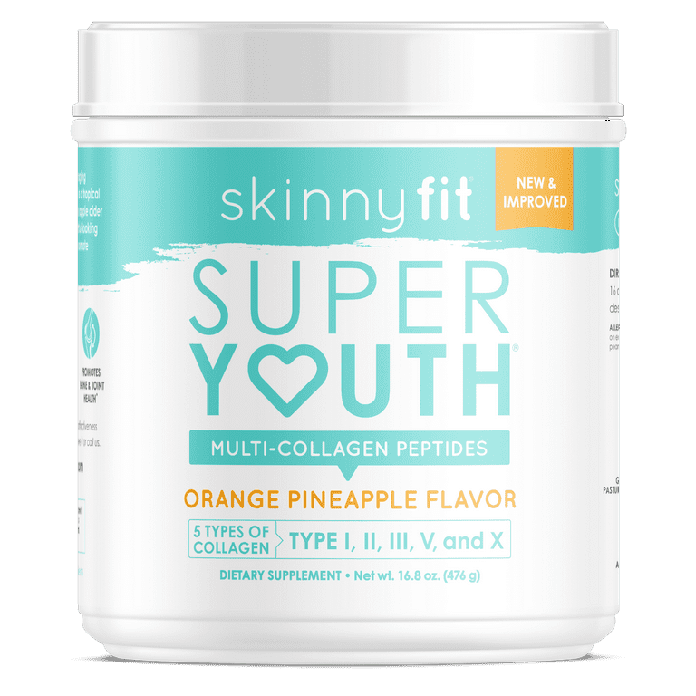 SkinnyFit Super Youth Orange Pineapple Multi-Collagen Peptides 