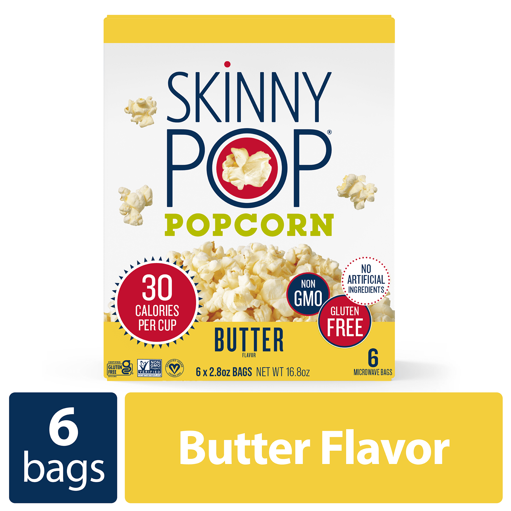 SkinnyPop GlutenFree Butter Microwave Popcorn, 2.8 Nepal Ubuy