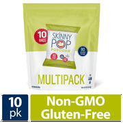 SkinnyPop Gluten-Free Original Popcorn, 0.65 oz Snack-Size Bags, 10 Count