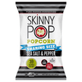 SkinnyPop Gluten-Free Sea Salt & Black Pepper Popcorn, 6.7 oz Sharing-Size Bag-Pack of 6