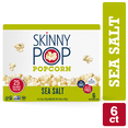 thumbnail image 1 of SkinnyPop Gluten-Free Sea Salt Microwave Popcorn Snack Multipack, 2.8 oz (6 count), 1 of 4
