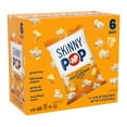 thumbnail image 1 of SkinnyPop Popcorn, White Cheddar, MFF30 Whole Grain, Dairy-Free Snack, 0.65oz Bags (6ct), 1 of 6