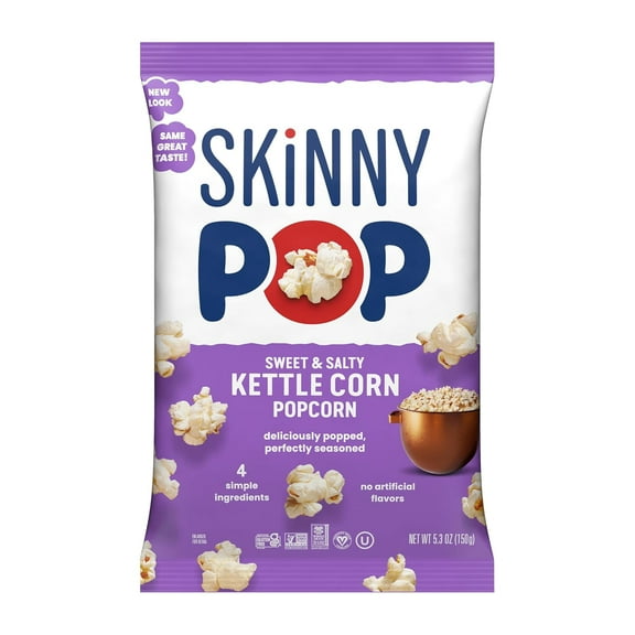 SkinnyPop Sweet and Salty Kettle Popcorn Grocery Size Bag - 5.3 Oz
