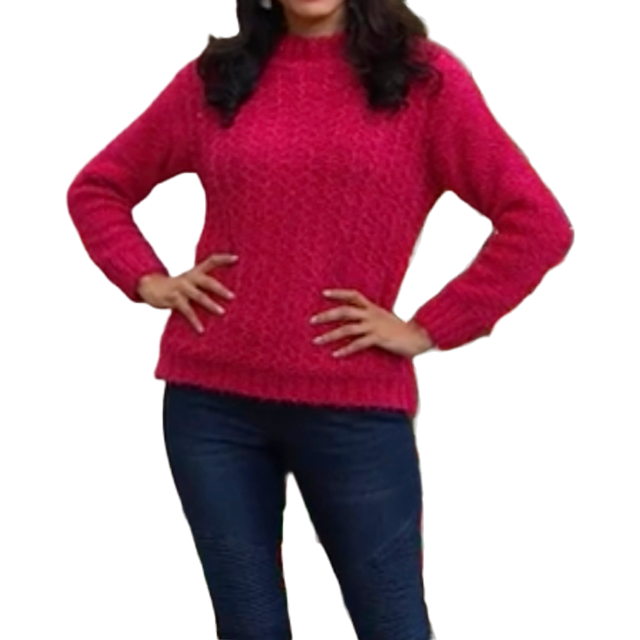 Skinnygirl Monique Eyelash Yarn Sweater
