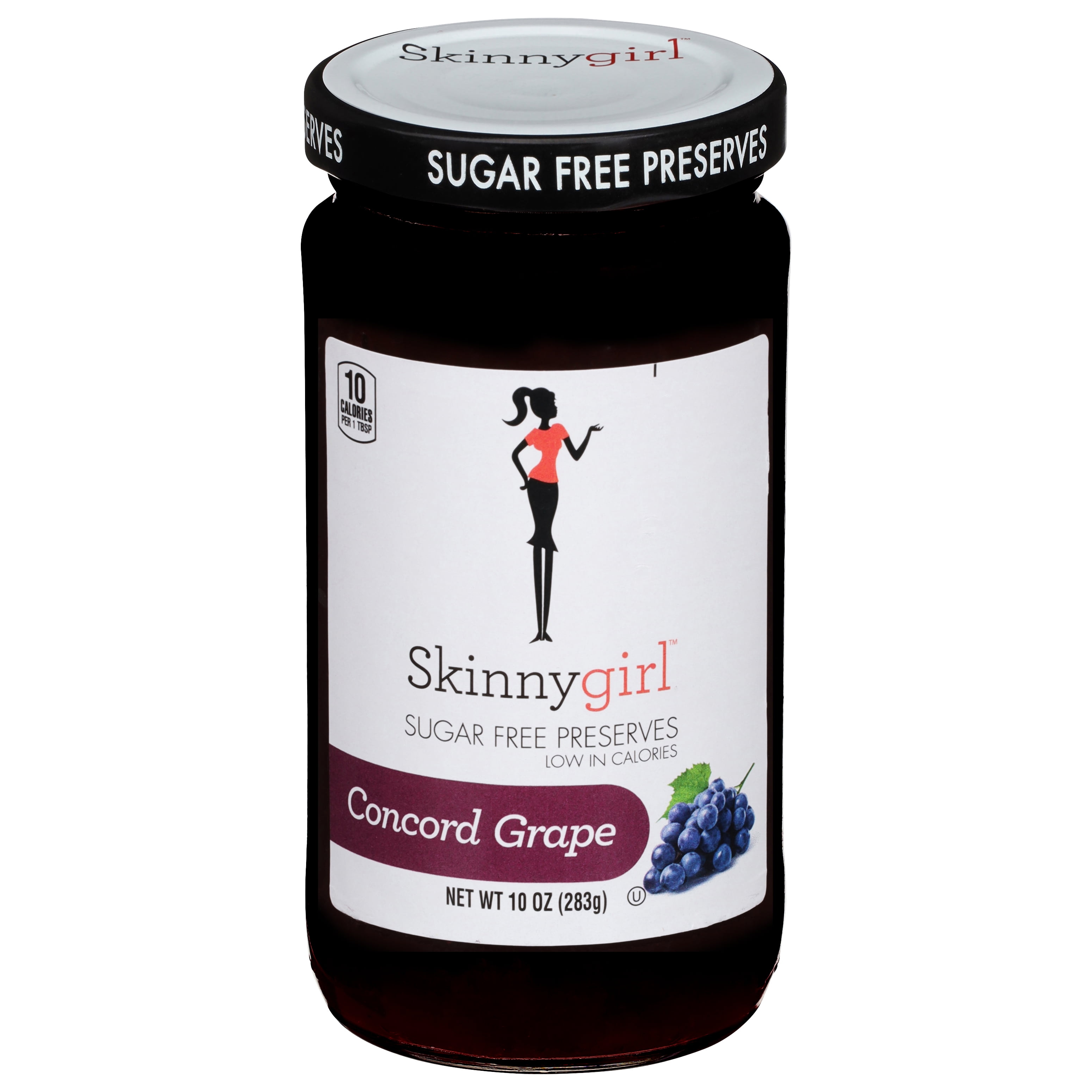 Skinnygirl Sugar-Free Grape Preserves, Kosher, 10 oz