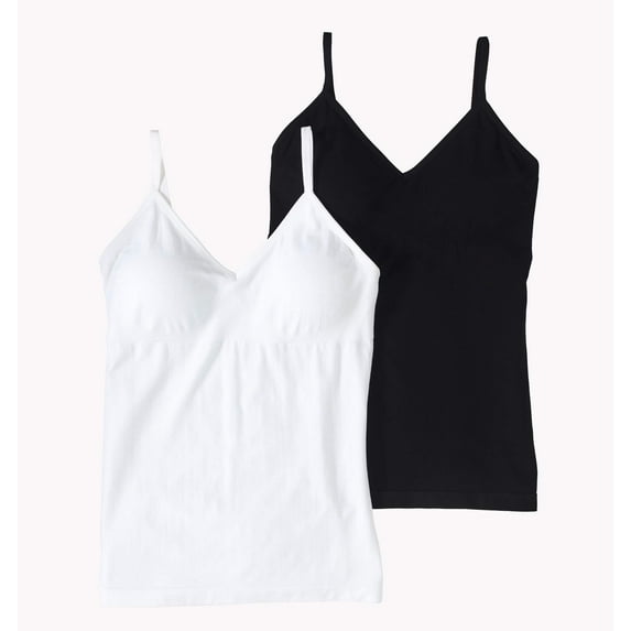 Skinnygirl by Bethenny Frankel, Seamless Cami with Removable Cups - 2 pack
