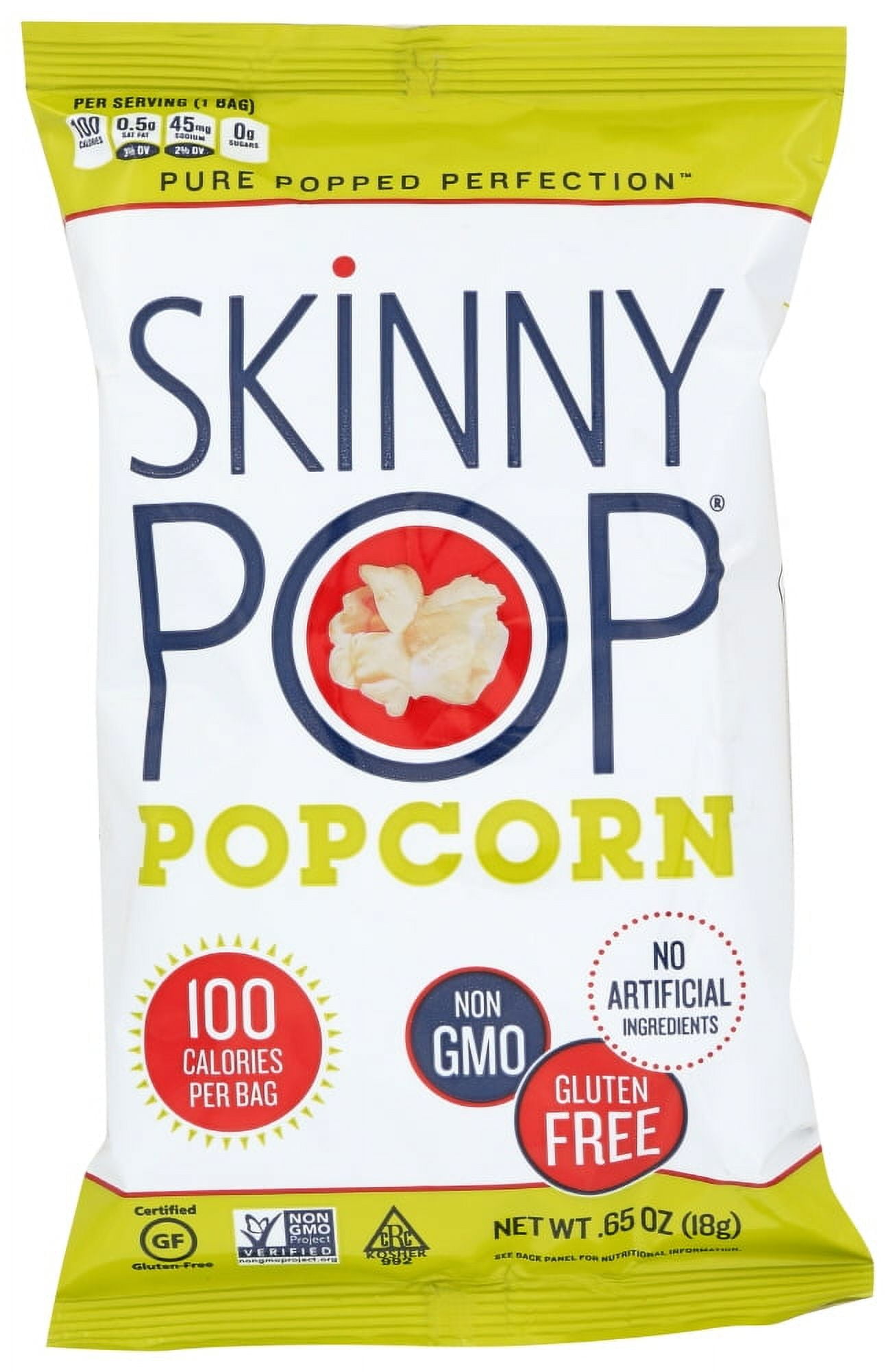 Skinnypop Popcorn 100 Calorie Popcorn Bags, .65 Oz, Pack Of 30