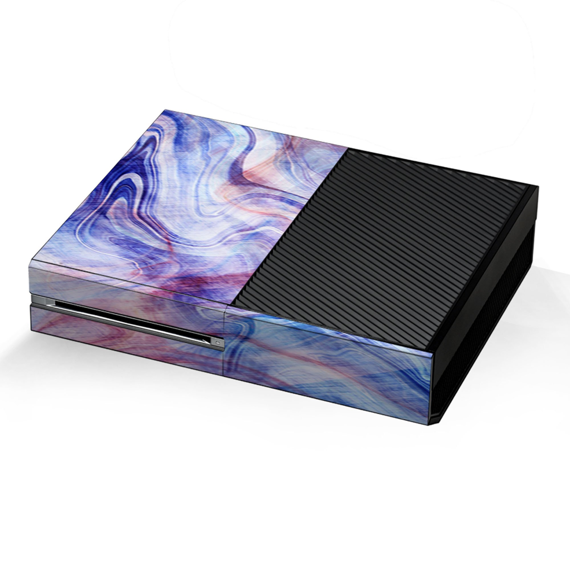 Skins Decal Vinyl Wrap for Xbox One Console - decal stickers skins cover -Purple Marble Pink Blue Swirl - image 1 of 1