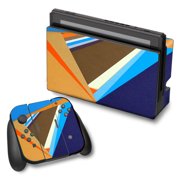 Skins Decals For Nintendo Switch Vinyl Wrap / Abstract Patterns Blue Tan
