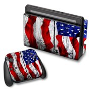 Skins Decals For Nintendo Switch Vinyl Wrap / American Flag On Wood