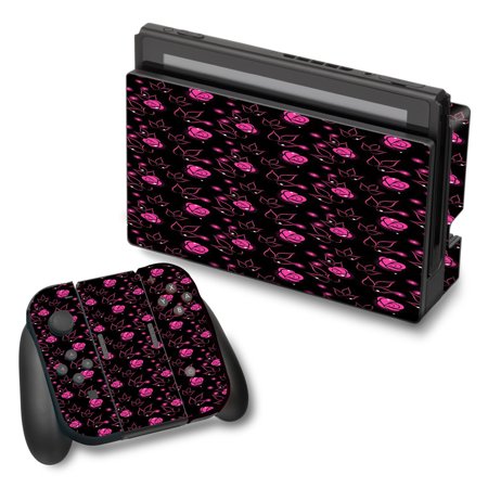 Skins Decals For Nintendo Switch Vinyl Wrap / Pink Rose Pattern
