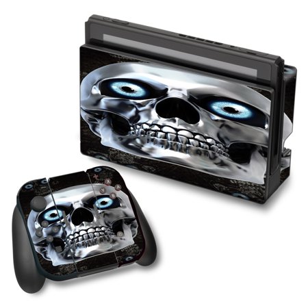 Skins Decals For Nintendo Switch Vinyl Wrap / Punish Face On Glowing Red