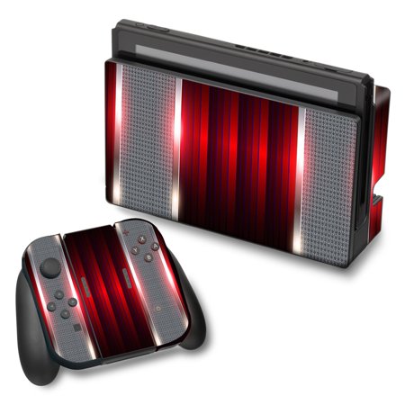 Skins Decals For Nintendo Switch Vinyl Wrap / Red Metal Pattern Screen