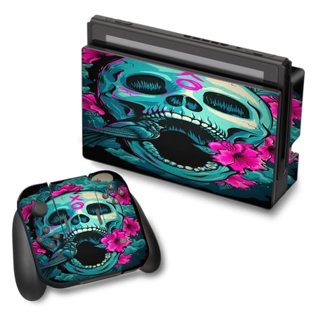 Skins Decals For Nintendo Switch Vinyl Wrap / Skull Dia De Los Muertos Design Bird