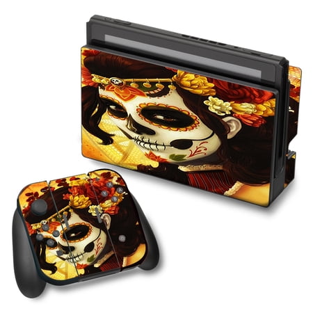 Skins Decals For Nintendo Switch Vinyl Wrap / Skull Girl Dia De Los Muertos Paint