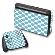 Skins Decals For Nintendo Switch Vinyl Wrap / Teal Blue Polka Dots