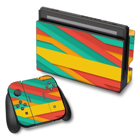 Skins Decals For Nintendo Switch Vinyl Wrap / Turquoise Blue Yellow
