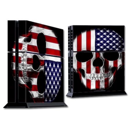 Skins Decals For Ps4 Playstation 4 Console / American Skull Flag In Skull