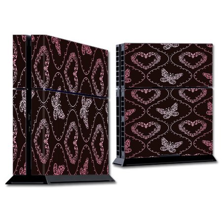 Skins Decals For Ps4 Playstation 4 Console / Butterfly Heart Pattern