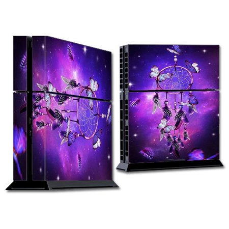 Skins Decals For Ps4 Playstation 4 Console / Dreamcatcher Butterflies Purple