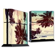 Skins Decals For Ps4 Playstation 4 Console / Faded Beach Palm Tree Tropical