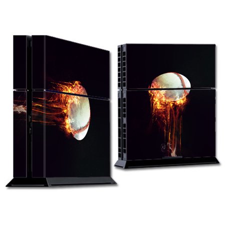 Skins Decals For Ps4 Playstation 4 Console / Fireball Baseball Flames