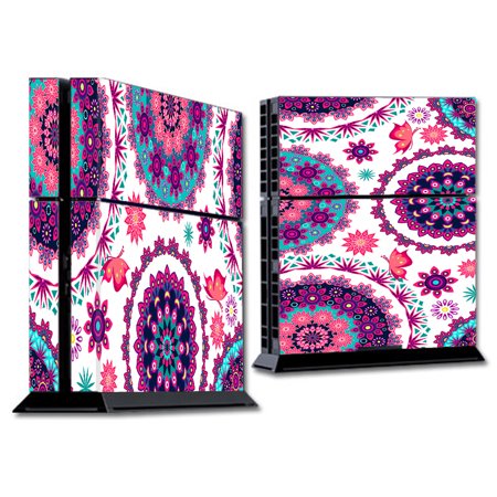 Skins Decals For Ps4 Playstation 4 Console / Flowers Paisley Butterfly Mandala