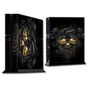 Skins Decals For Ps4 Playstation 4 Console / Golden Skull, Glowing Skeleton