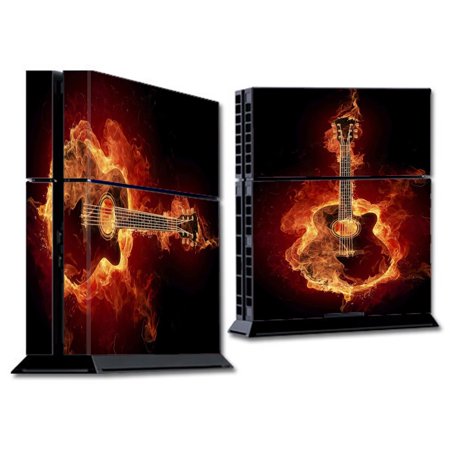 Skins Decals For Ps4 Playstation 4 Console / Guitar In Flames
