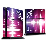 Skins Decals For Ps4 Playstation 4 Console / Music Notes Glowing