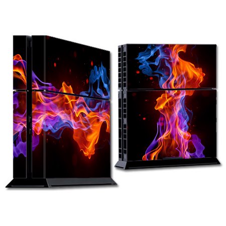 Skins Decals For Ps4 Playstation 4 Console / Neon Smoke Blue, Orange, Purple