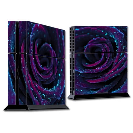 Skins Decals For Ps4 Playstation 4 Console / Purple Rose Pedals Water Drops