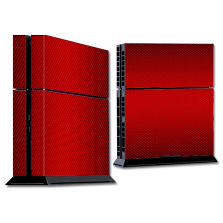 Skins Decals For Ps4 Playstation 4 Console / Red Carbon Fiber Graphite