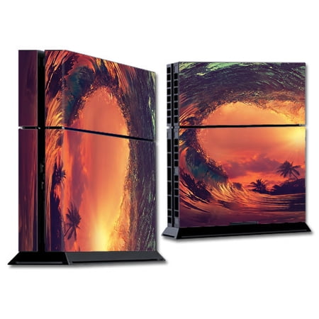Skins Decals For Ps4 Playstation 4 Console / Sunset Through A Tube, Barrel Ride