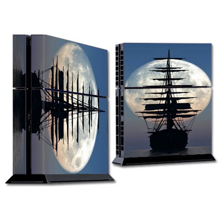 Skins Decals For Ps4 Playstation 4 Console / Tall Sailboat, Ship In Full Moon