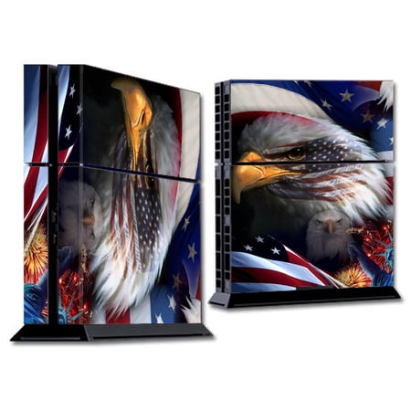 Skins Decals For Ps4 Playstation 4 Console / Usa Bald Eagle In Flag