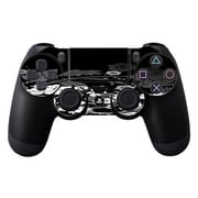 Skins Decals For Ps4 Playstation 4 Controller / Black Floral Pattern