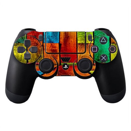 Skins Decals For Ps4 Playstation 4 Controller / Colorful Wood Pattern